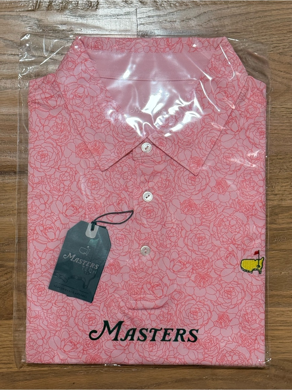 Masters Pink Floral-Print Polo Shirt